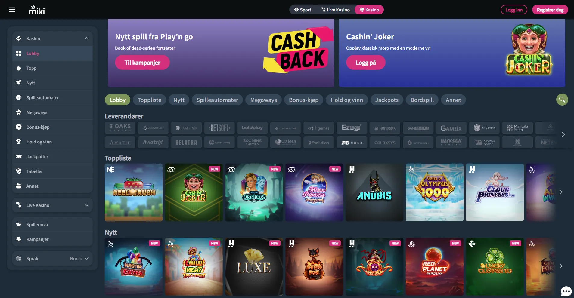 Betaling hos Casino med Vipps